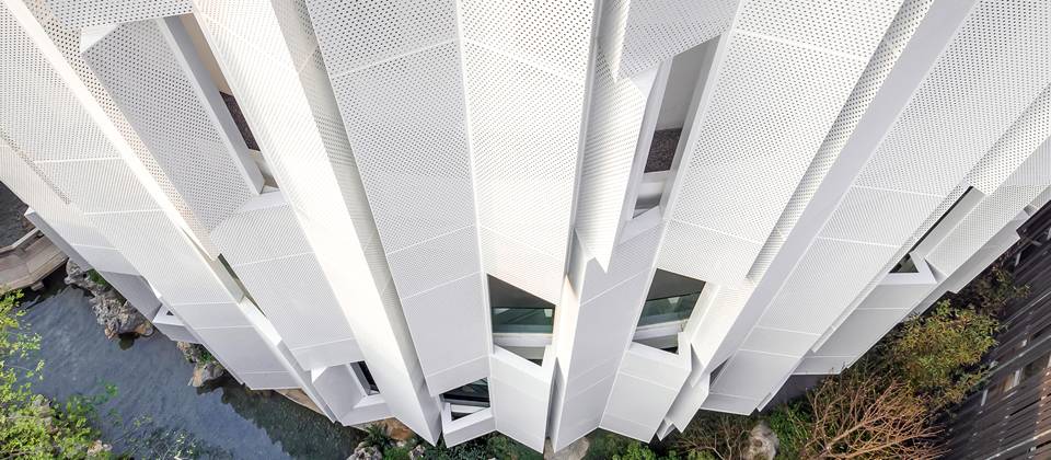 White folding perforated metal outsourcing.