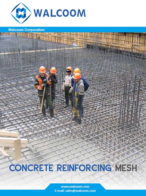 La page de couverture du catalogue de treillis d'armature en béton.
