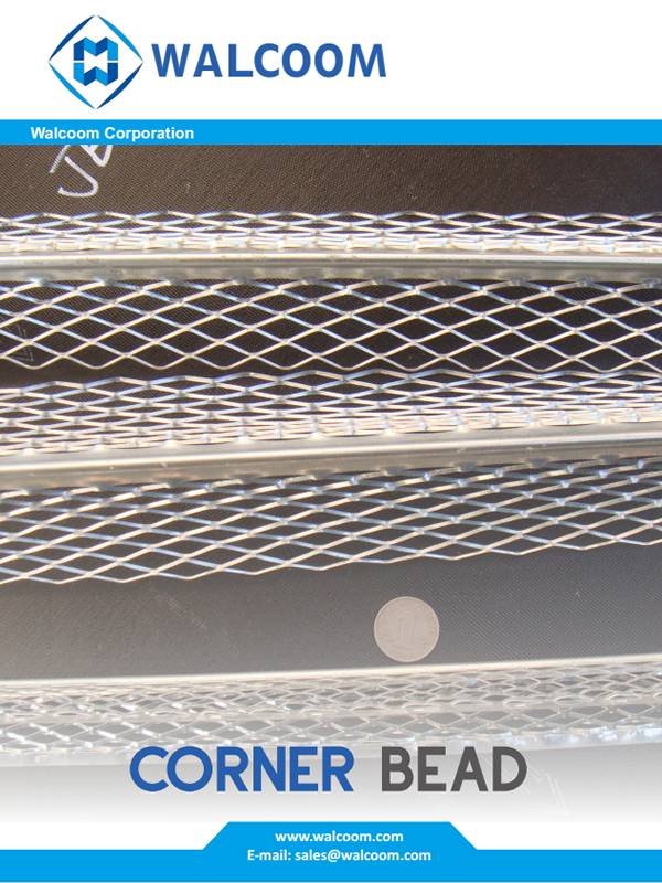 코너 비드 카탈로그의 표지 페이지.