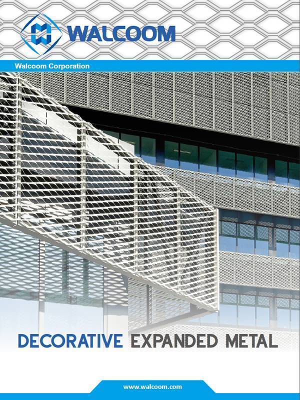 This is the cover photo of decorative expanded metal catalog.