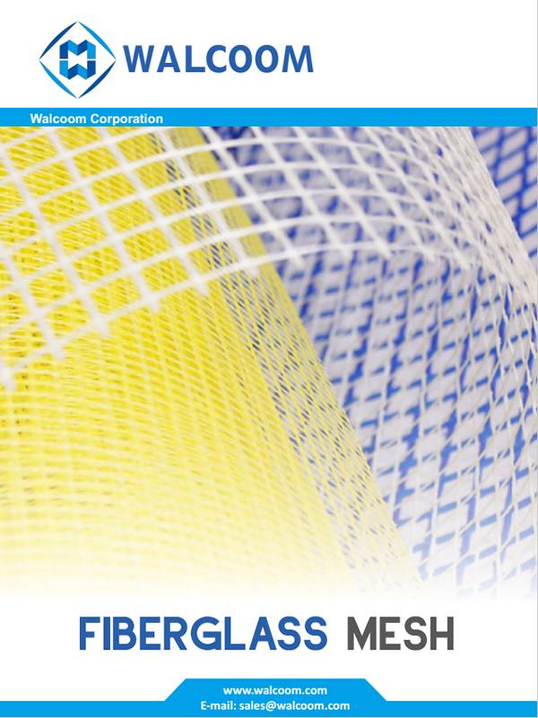 ガラス繊维メッシュカタログのカバーページ。