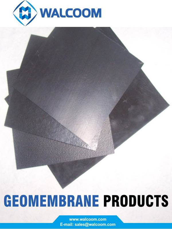 La portada del catálogo de productos de geomembrana.