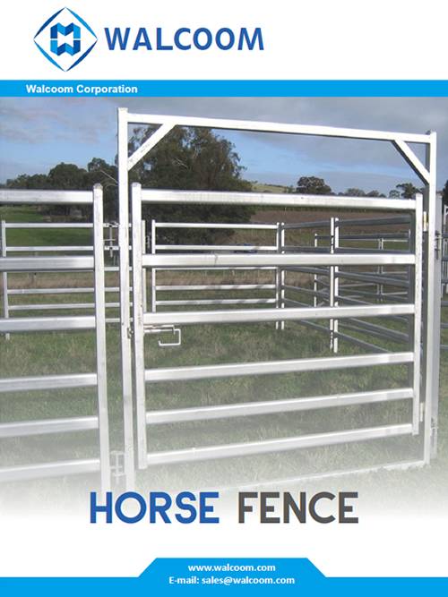 На обложке каталога конских ограждений.