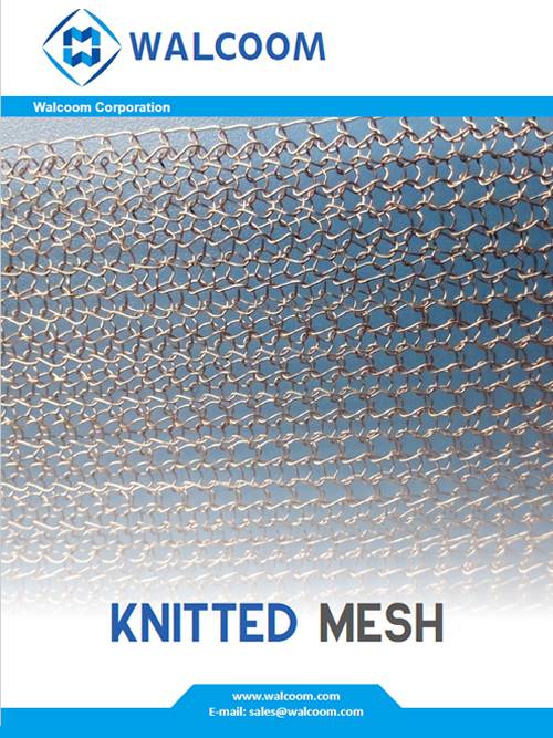 The cover page of knitted mesh catalog.