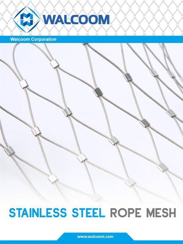 It is the cover photo of stainless steel rope mesh pdf file.