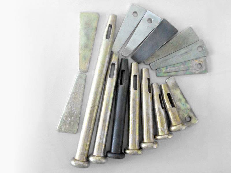 Mainly part of aluminum formwork accessories, such as stub and wedge pin, long pin, etc.