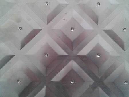 Steel square pattern chequered plate with charming appearance.