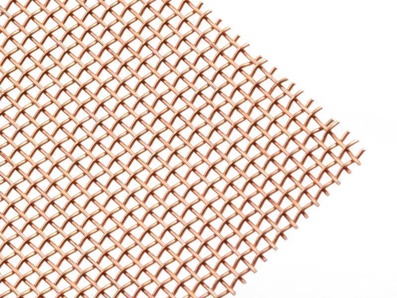 This is one piece of copper wire mesh with plain weave type.