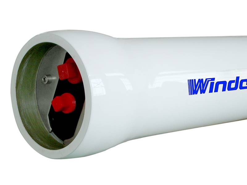 White membrane housing with 4 inch inner diameter made in Winder.