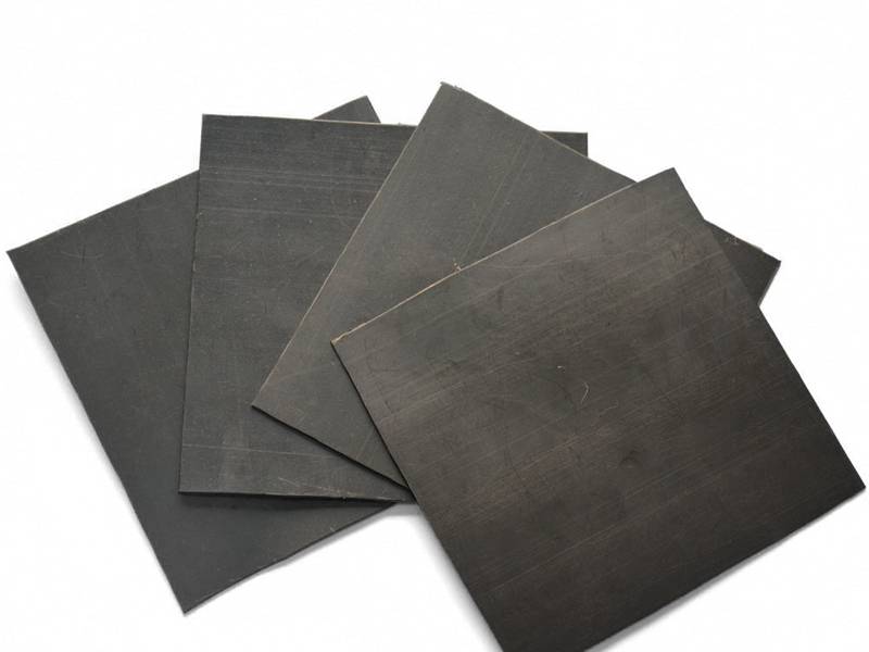 There are four piece of black HDPE geomembrane.