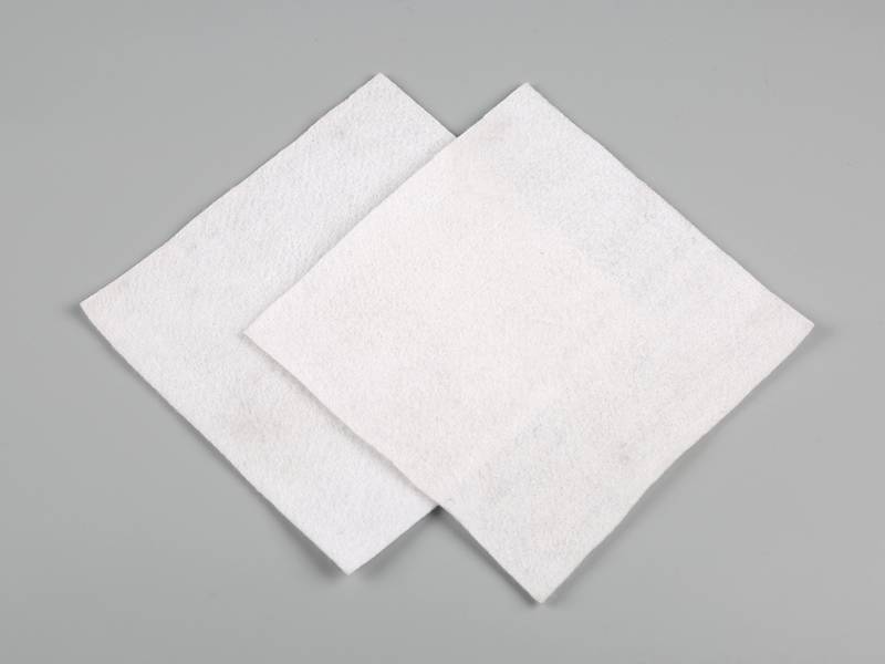 There are two pieces of geotextile fabrics.