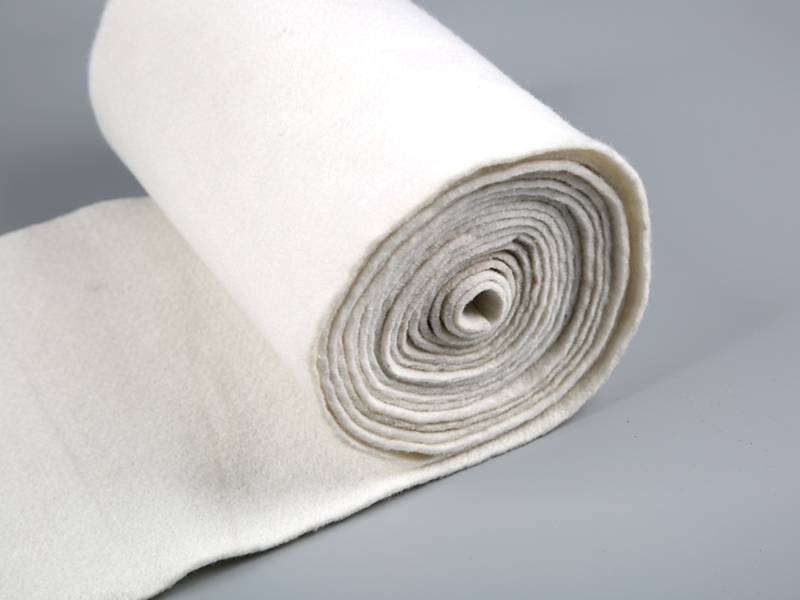 This is a roll of geotextile fabric.