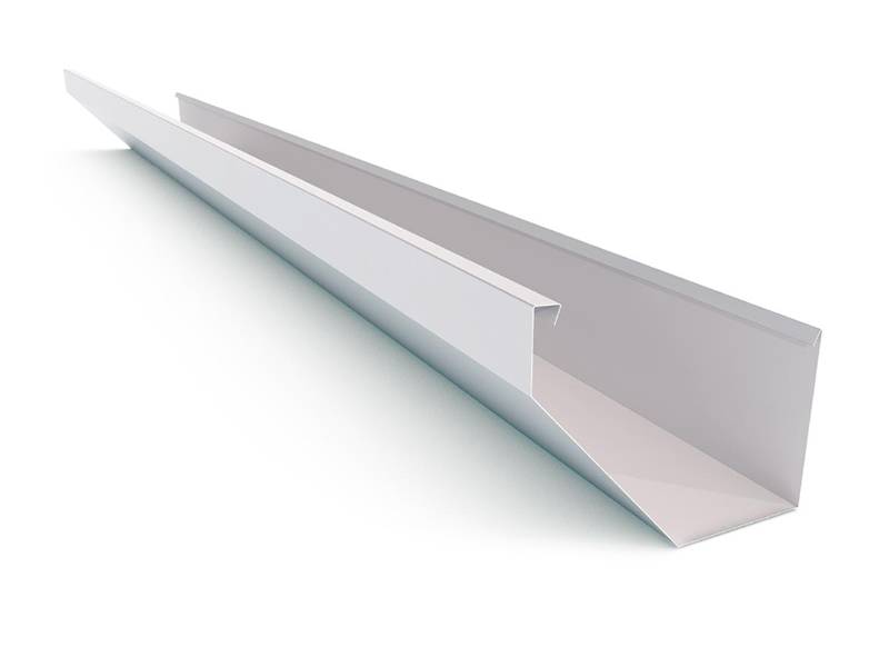 This is a white K style gutter.