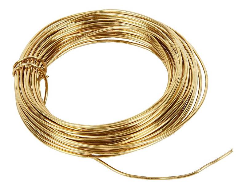 This is a coil of brass wire.