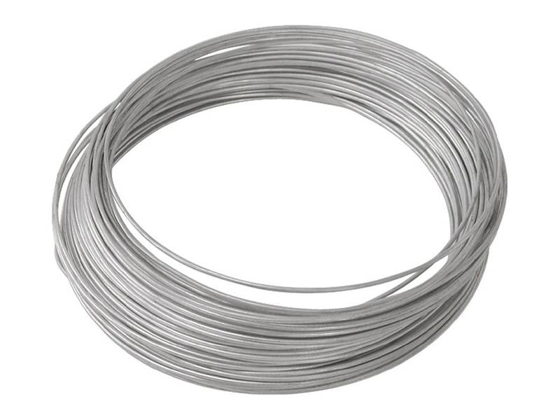 There is a coil of galfan wire.