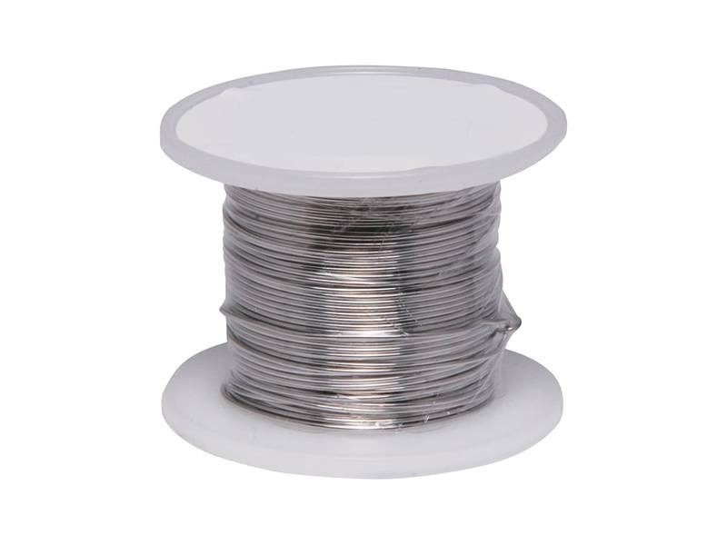 This is a coil of stainless steel wire.