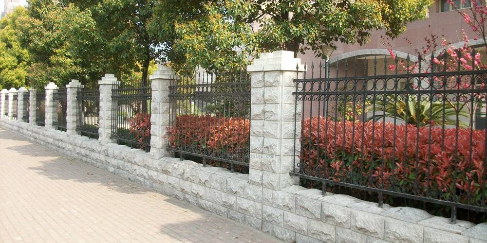 Steel fence are used for community protection.
